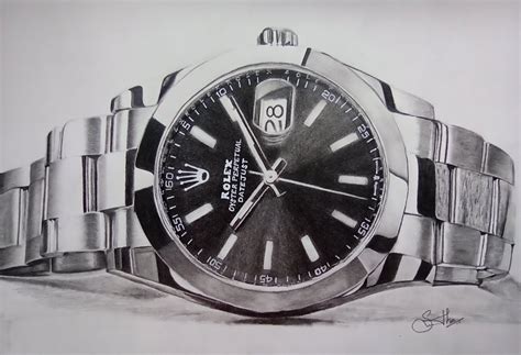 how to draw a rolex watch|unique Rolex drawings.